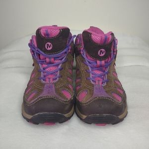 MERRELL kids size 2 hiking shoes